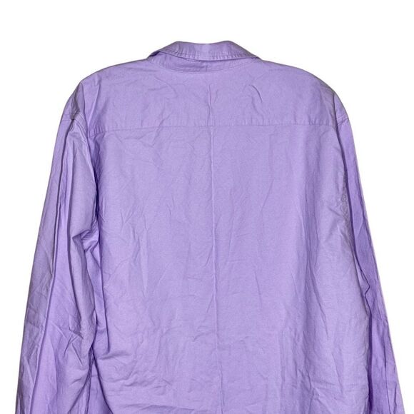 EXPRESS Purple Long Sleeve Slim Fit Dress Shirt Size XL Button Down Pocket - Picture 4 of 9